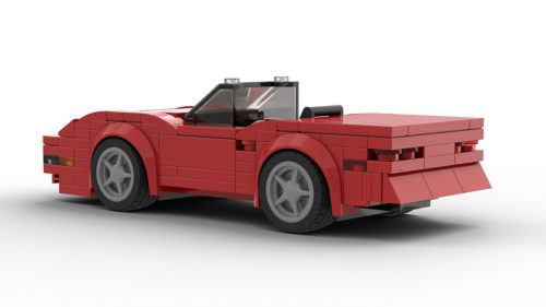 LEGO Chevrolet Corvette C4 Convertible model rear view
