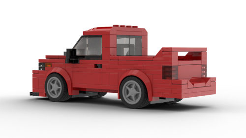 LEGO Dodge Ram SRT-10 Model Rear View