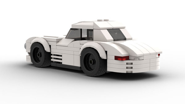 LEGO Mercedes 300SL Race Car Model Rear View