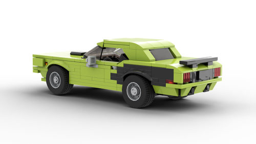 LEGO Plymouth Hemi Cuda 1971 model rear view