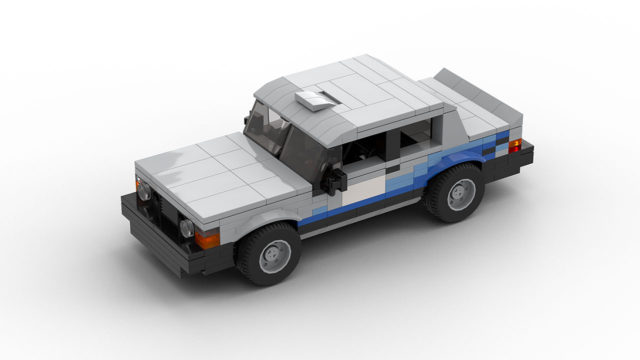 lego volvo 240 rally car model