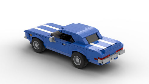 LEGO Chevrolet Camaro Z28 1969 model rear view