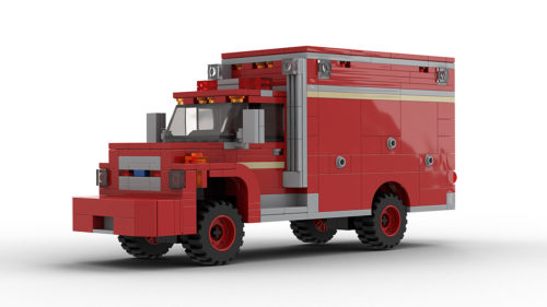 LEGO Ford F700 Fire Department Vehicle model