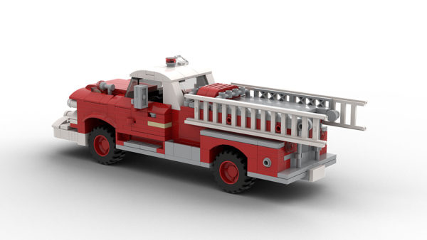 LEGO GMC Fire Truck 1958 model rear view