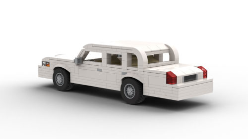 LEGO Lincoln Town Car 98 model rear view