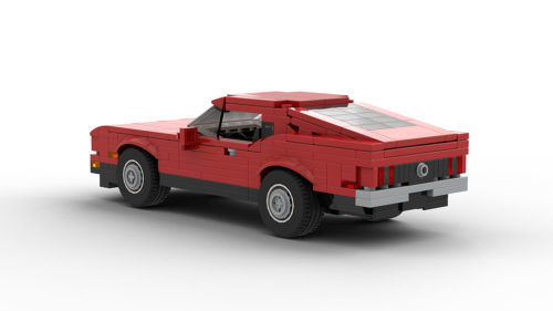 LEGO Ford Mustang Mach 1 71 model rear view