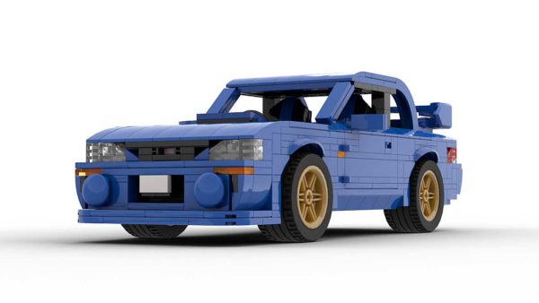 LEGO Subaru Impreza 22B MOC model front view