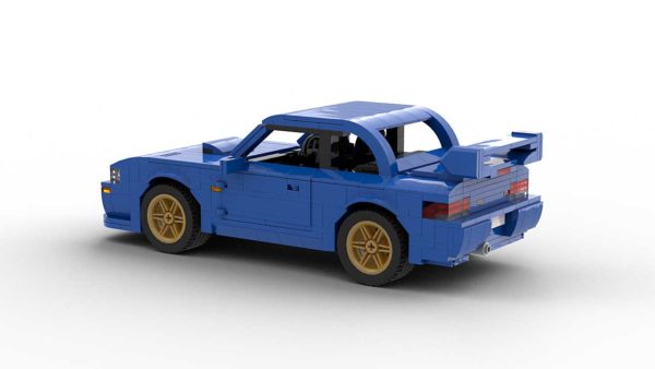 LEGO Subaru Impreza 22B model rear view
