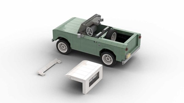 LEGO International Scout 80 model with removed roof