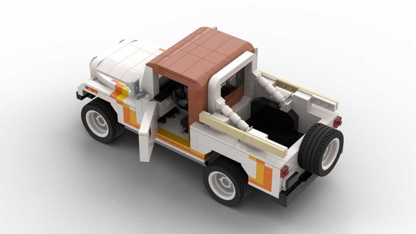 LEGO Jeep CJ8 Scrambler model with opened doors