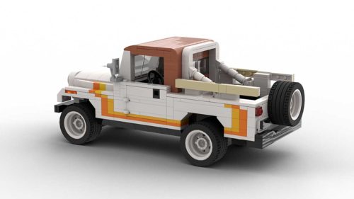 LEGO Jeep CJ8 Scrambler model rear view