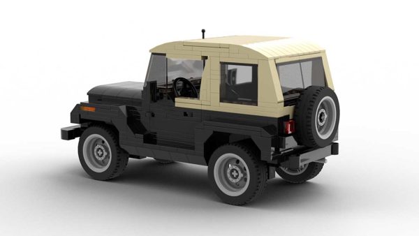 LEGO Jeep Wrangler YJ rear view