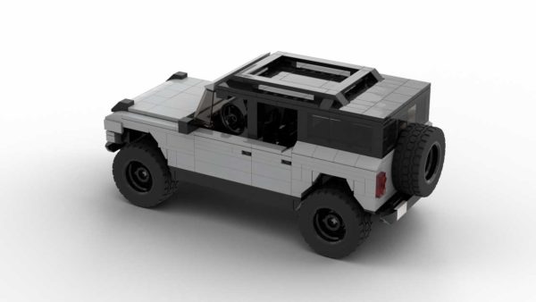 LEGO Ford Bronco 2021 4-door model with roof up rear view