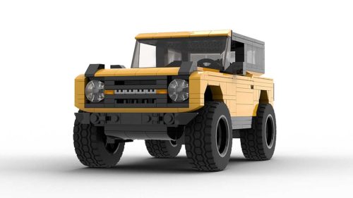 LEGO Ford Bronco 2021 model with hardtop front view