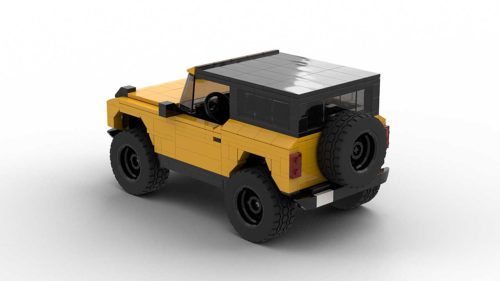 LEGO Ford Bronco 2021 model with roof rear view