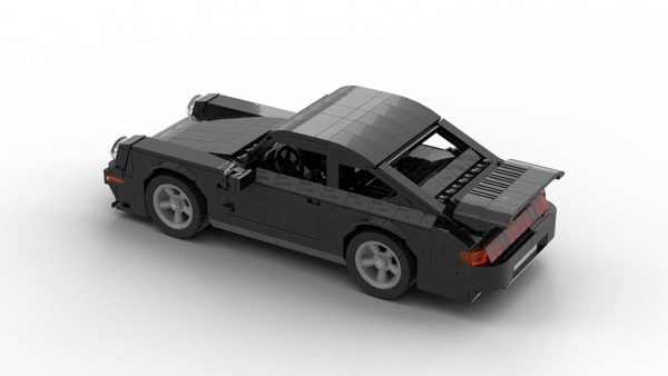 LEGO Porsche 993 Turbo S model from top rear angle