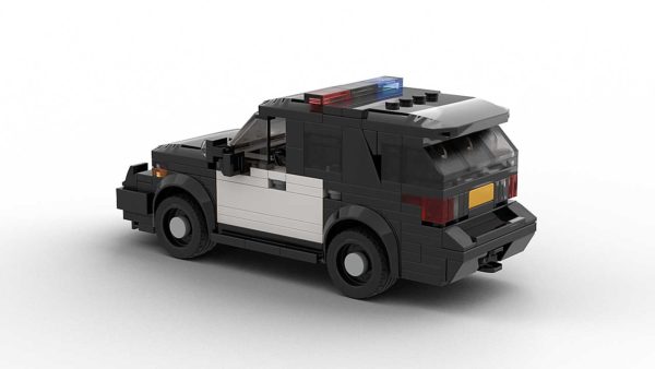LEGO Ford Explorer Police Interceptor Black & White model rear view