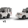 LEGO Jeep Commander models side by side