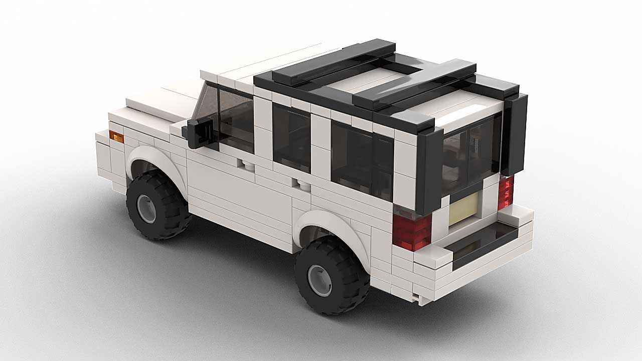 LEGO Jeep Commander model top rear view 