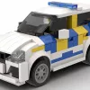 LEGO BMW 2 Series Gran Tourer Police scale car on white background