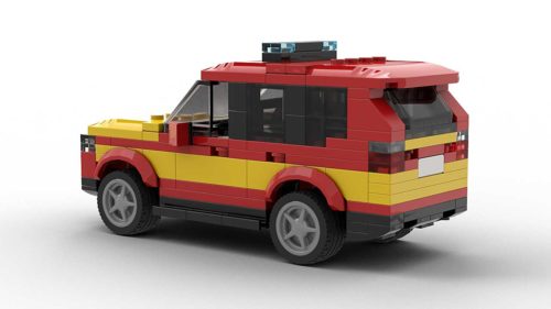 LEGO BMW X3 Fire Dep Model Rear View
