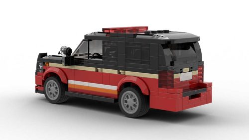 LEGO Chevrolet Tahoe Fire Dep 2018 Model Rear