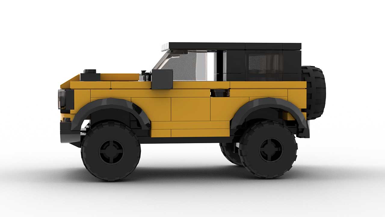 LEGO Ford Bronco 21 Side View MOC Model