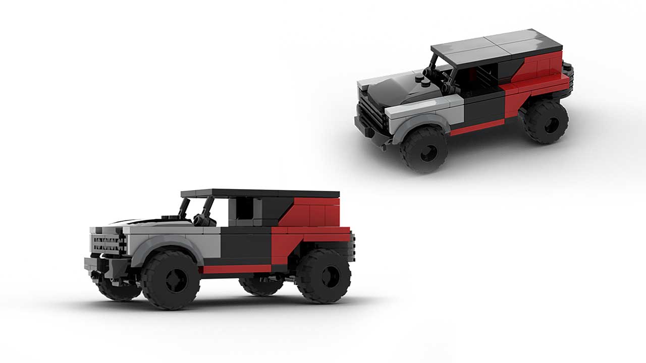 LEGO Ford Bronco R Race Prototype MOC Work In Progress Model
