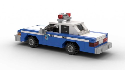 LEGO Home Alone Police Car Model Rear