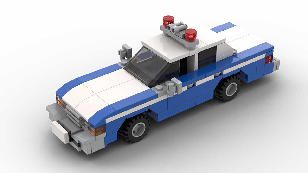 LEGO Chevrolet Caprice Police MOC Model