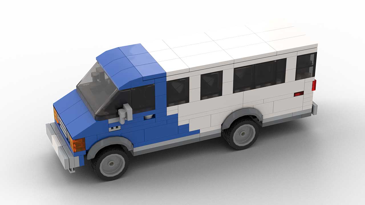 LEGO Dodge Ram 350 Maxi Van MOC Model