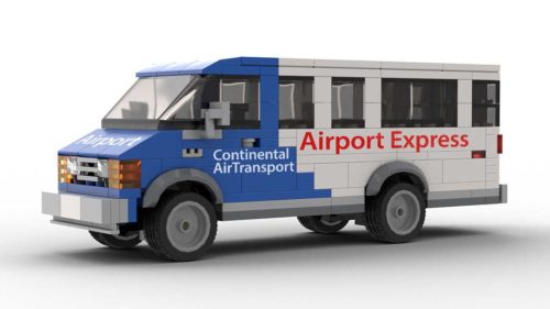 LEGO Home Alone Airport Shuttle Bus Model