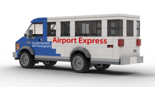 LEGO Home Alone Airport Shuttle Bus Model Rear