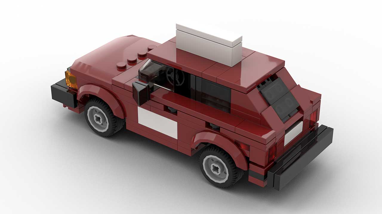 LEGO Plymouth Horizon MOC Instructions Model Rear