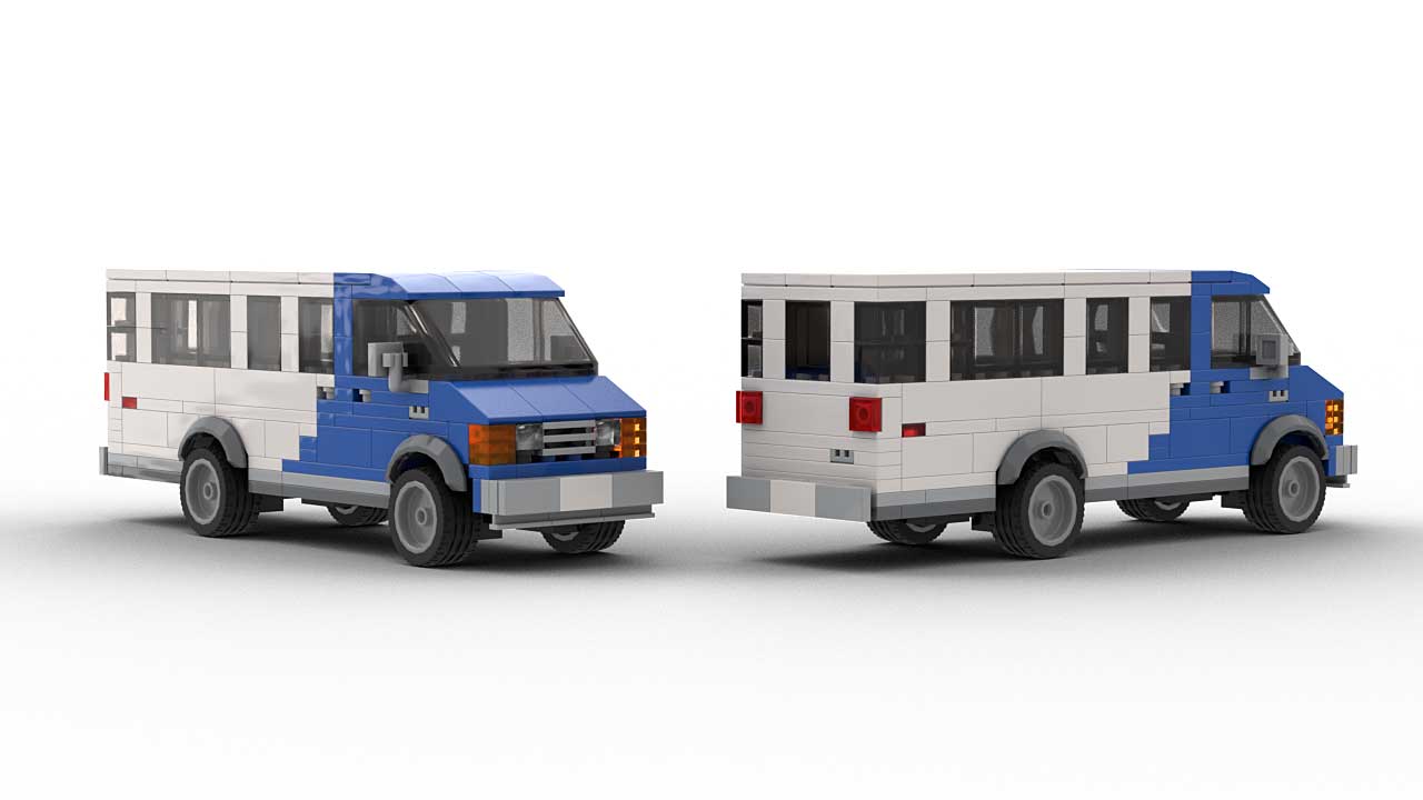 LEGO® Ideas Home Alone 21330 Airport Shuttle Bus MOC Model