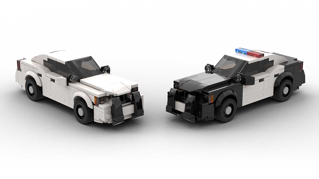 LEGO Dodge Charger Police Cars 08 built in LEGO