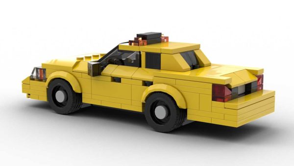 LEGO Ford Crown Victoria Taxi Model Rear