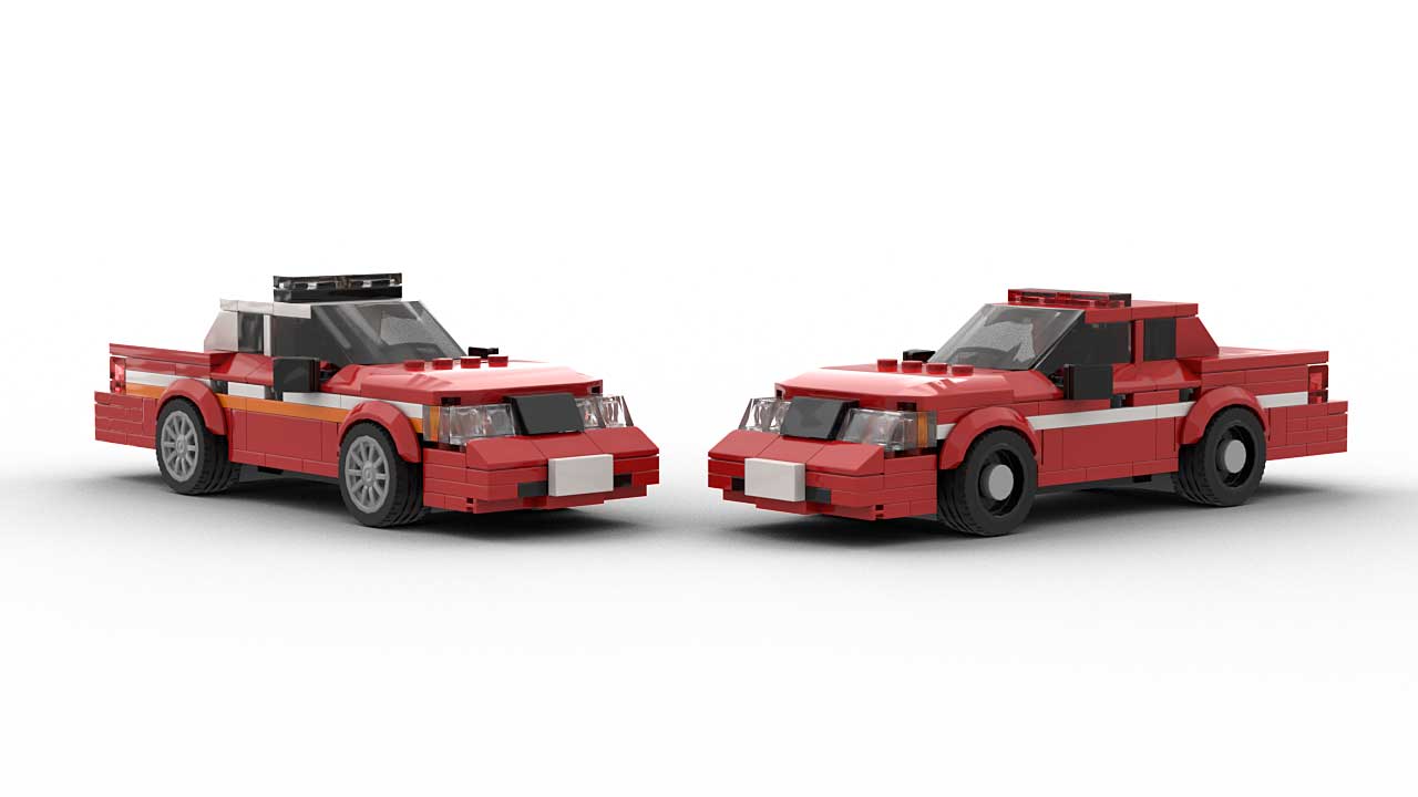 LEGO Ford Crown Victoria Fire Dep Vehicles models
