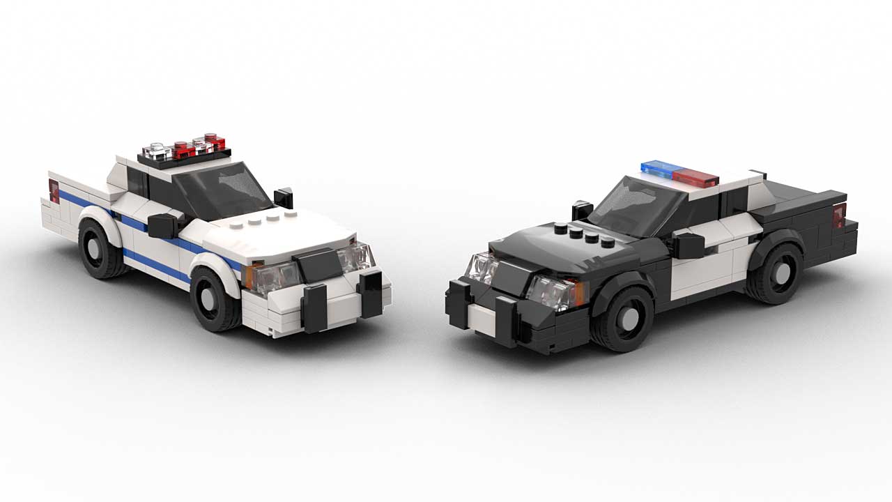 LEGO Ford Crown Victoria Police Cars Models