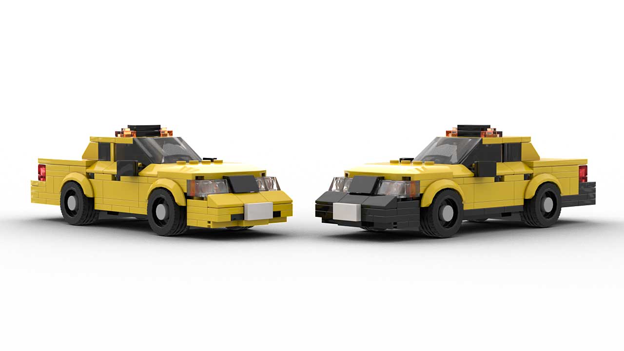 LEGO Ford Crown Victoria Taxi Models