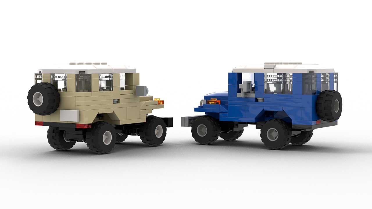 LEGO Toyota FJ40 Model Designs Rear