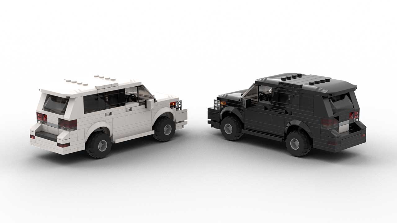 LEGO Toyota Land Cruiser V8 Models Rear