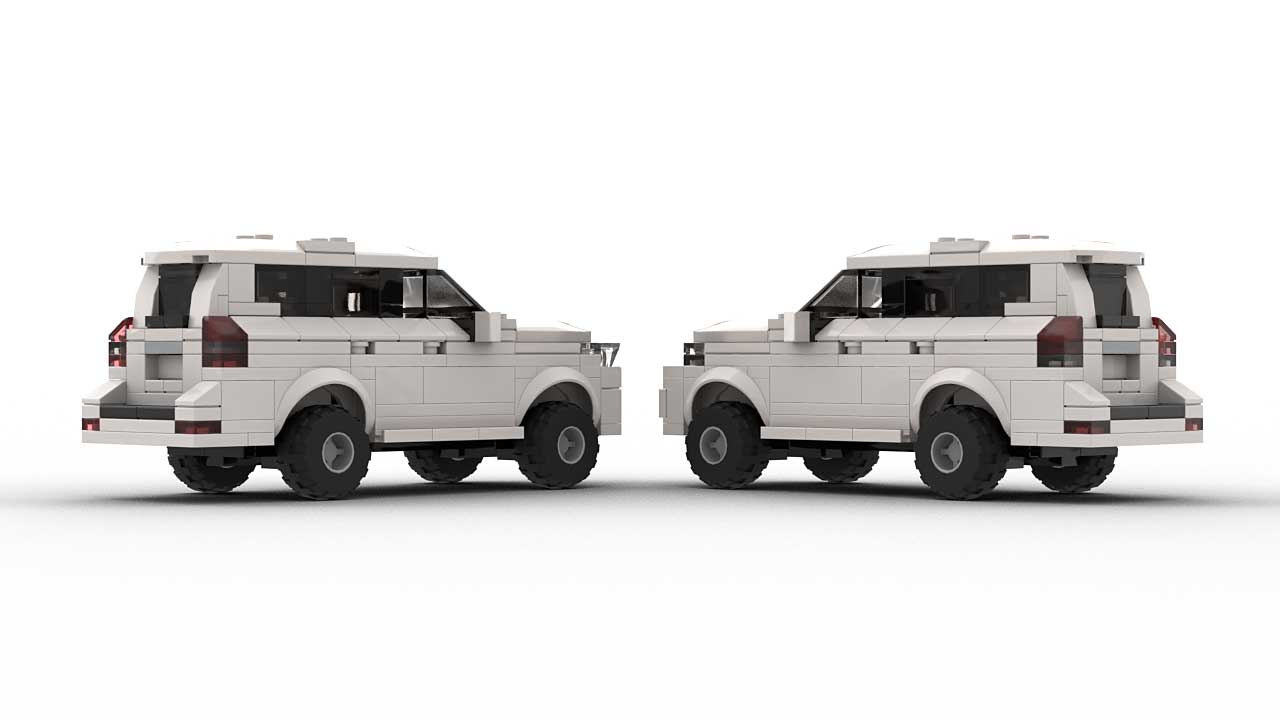 Toyota Land Cruiser Prado 2021 and 2015 Models Rear