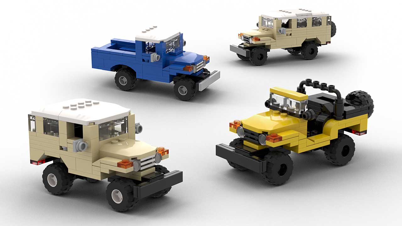 LEGO Toyota FJ40 Series Models MOC