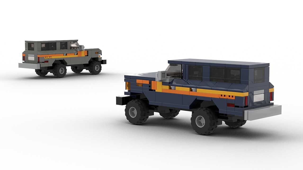 LEGO Toyota Land Cruiser 60 series MOC Models Rear