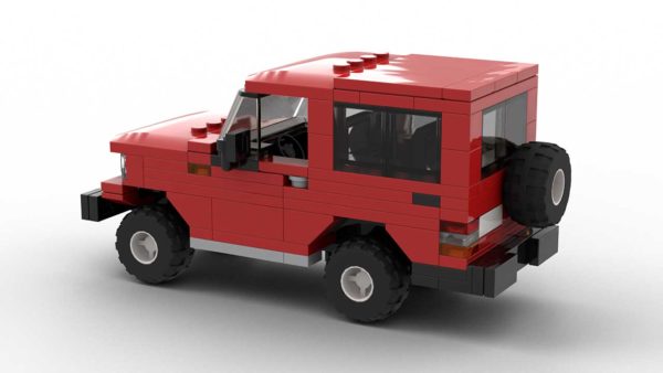 LEGO Toyota Land Cruiser Prado 1990 3-door Model Rear