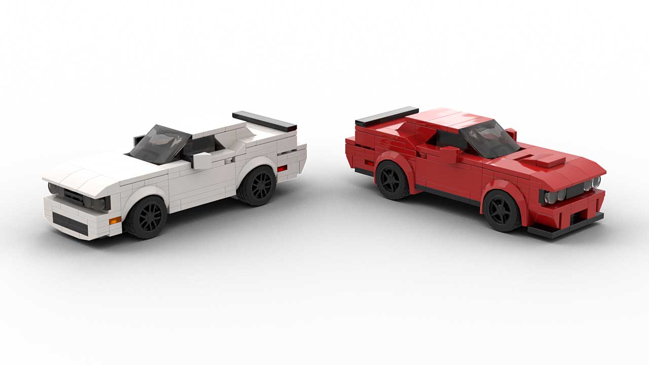 LEGO Dodge Challenger RT and SRT Models