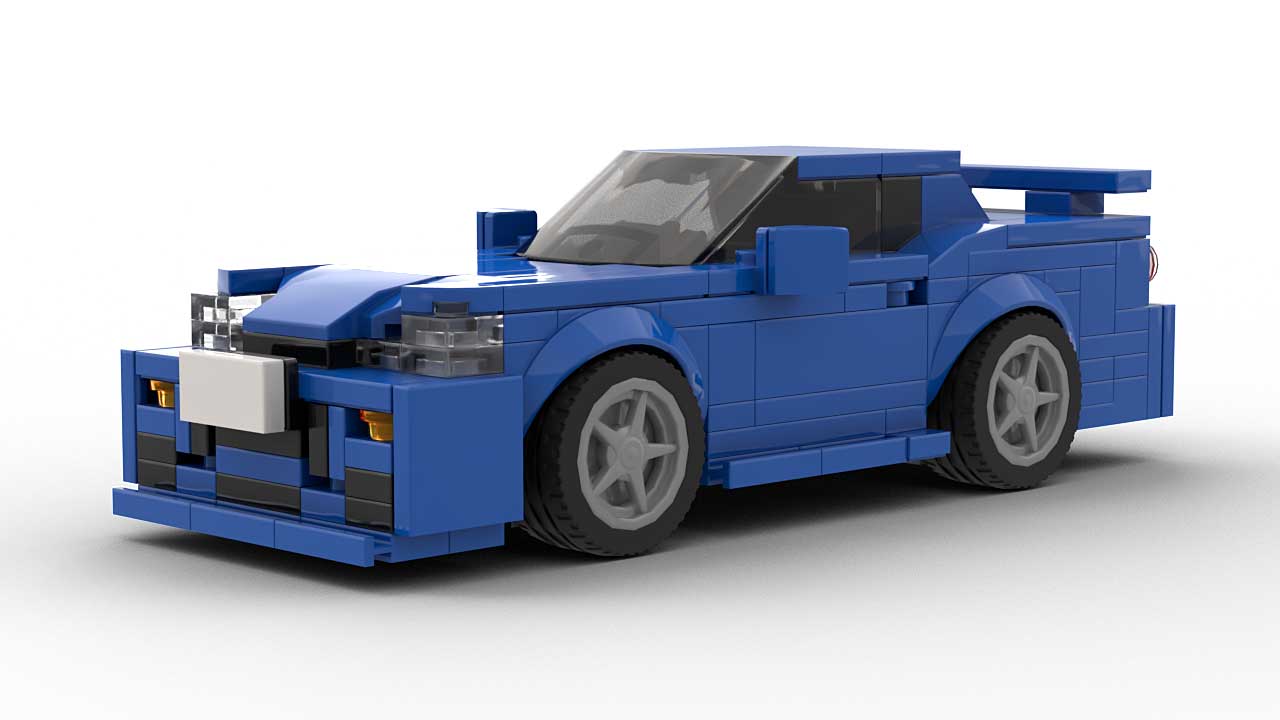 LEGO MOC Nissan Skyline R34 GTR with Openable Doors, Hood, and Trunk by  BluesCarLego