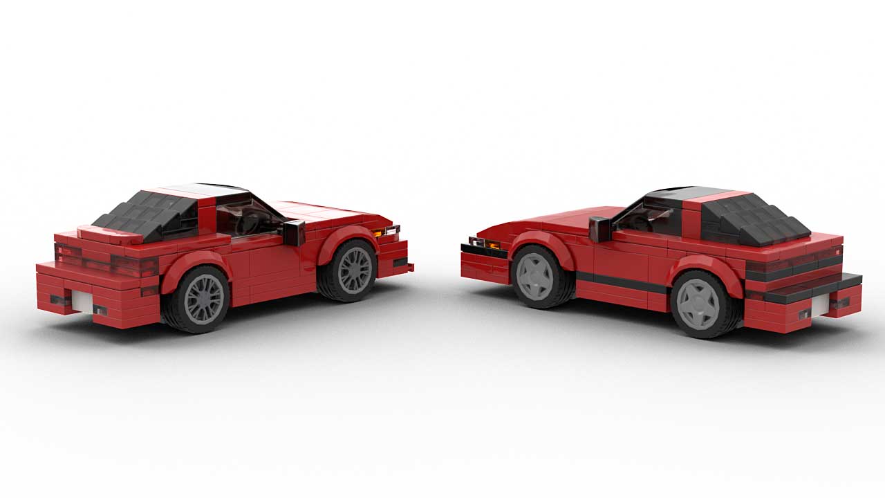 LEGO Plymouth Laser MOCs model Rear View