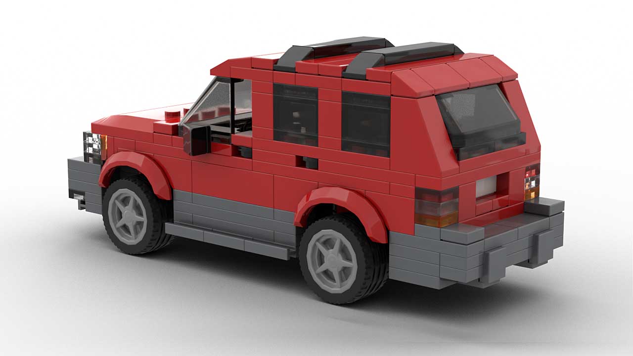 LEGO Jeep Grand Cherokee ZJ Model Rear